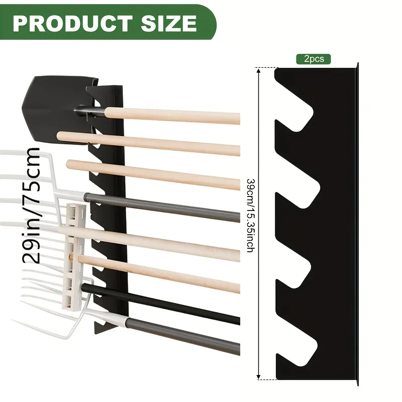 Gardening Tools Holder - Настенный металлический держатель для садовых инструментов