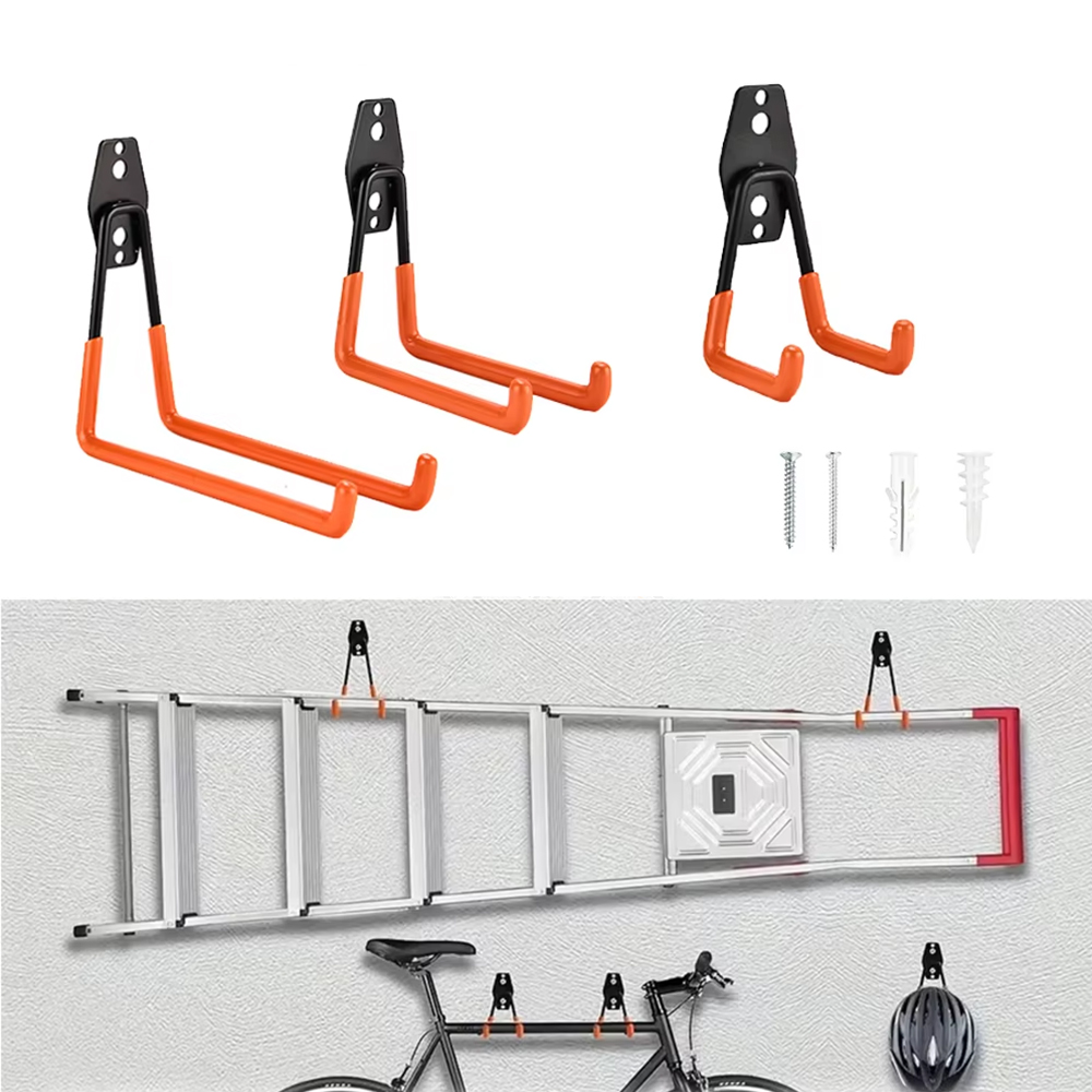 Gardening Tools Holder - Прочный настенный металлический крюк-органайзер для гаража,