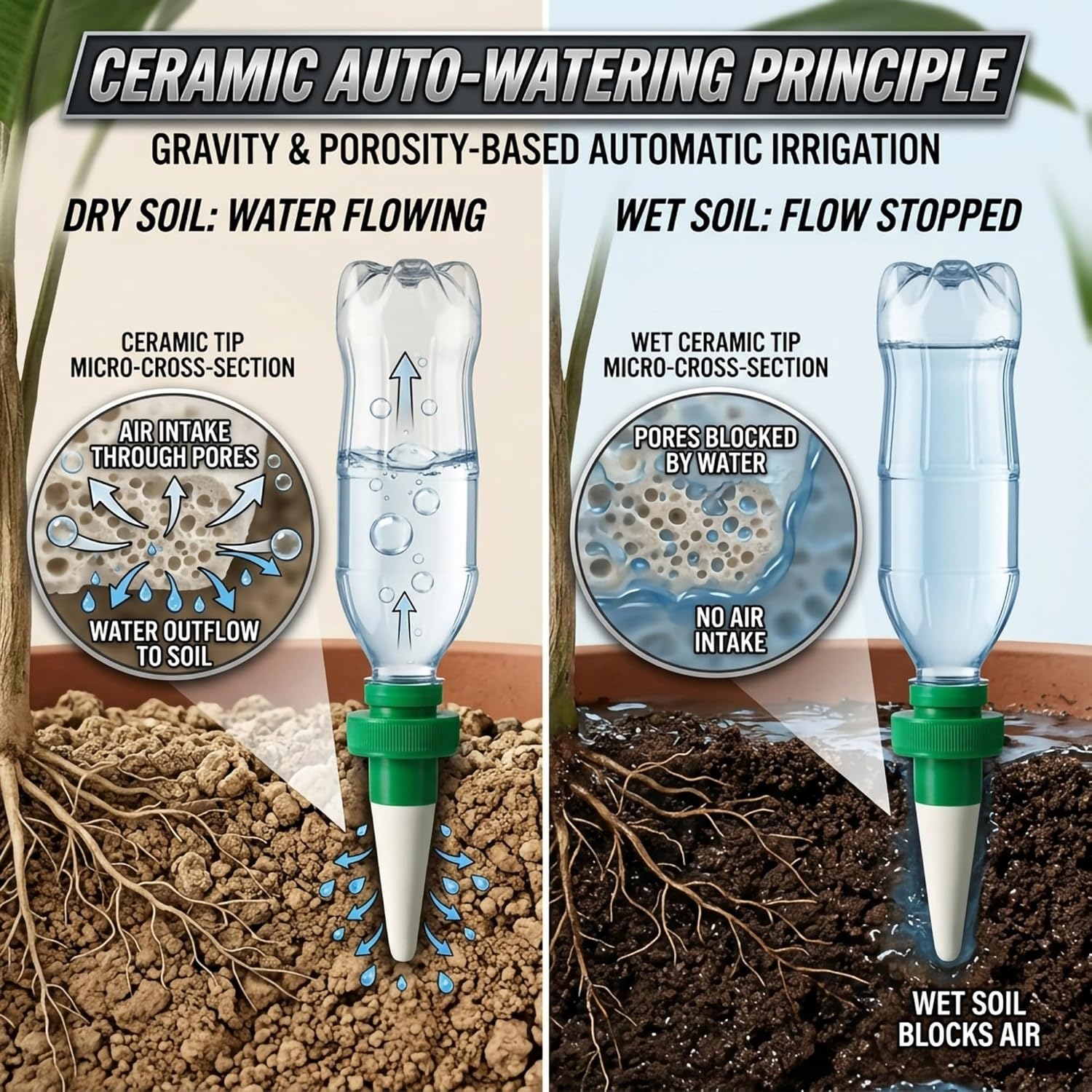 Терракотовые шипы для полива р – обзор и цена Automatic Plant Waterer