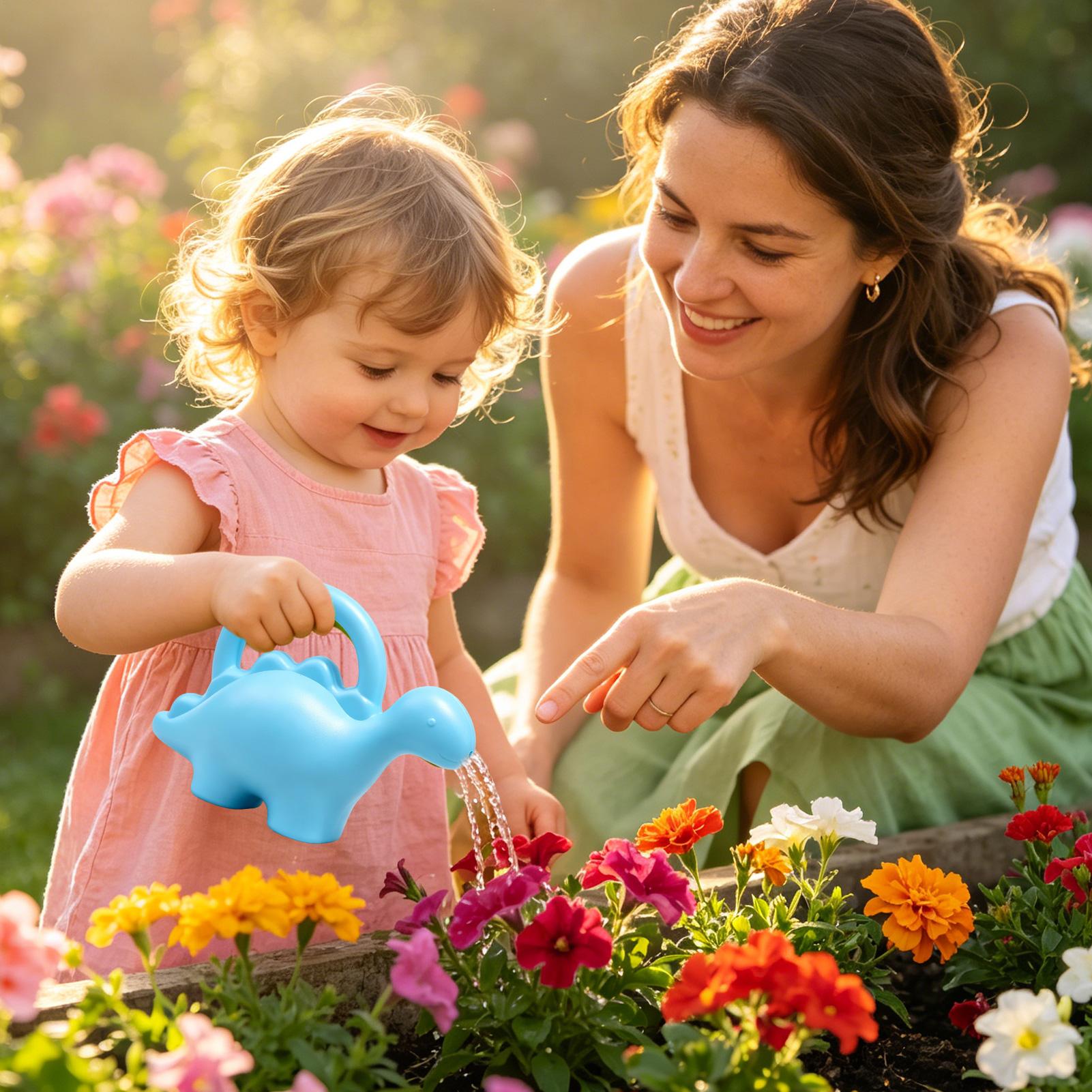 Детская пластиковая лейка-дино – обзор и цена Gardening Tools Watering Can